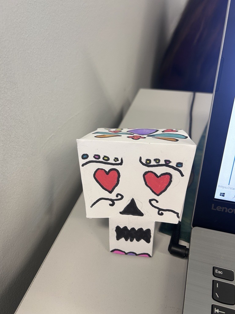 Caveiras de Halloween em CGA